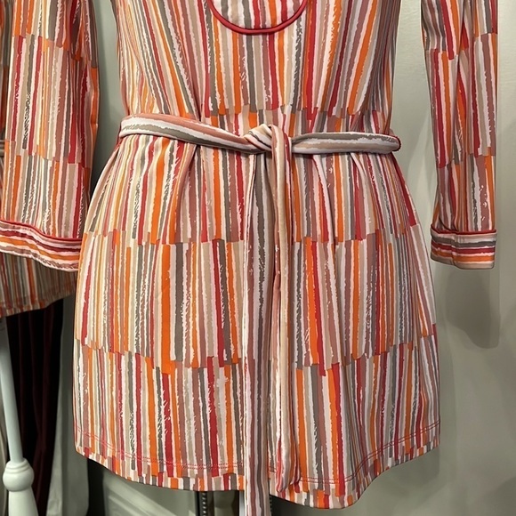 BCBGMAXAZRIA 3/4 Sleeve Striped Tunic Size Small - Picture 3 of 11